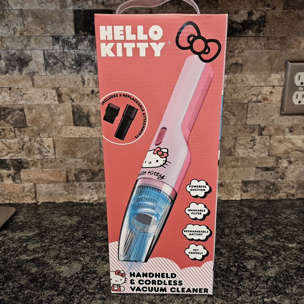 Hello Kitty Pink and Blue Handheld Cordless Vacuum Cleaner